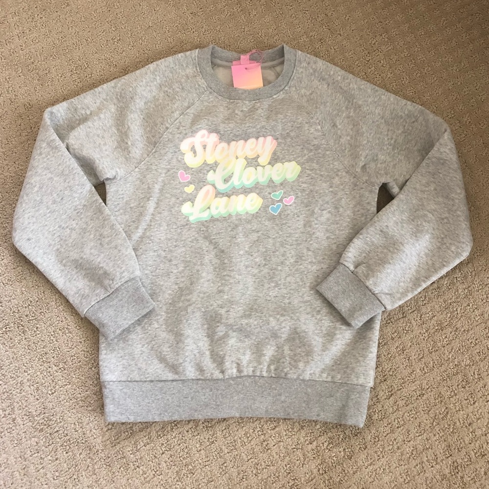 Stoney Clover Lane for Target Set Grey Sweatshirt NWT Pink Shorts Twisties Sz XS
